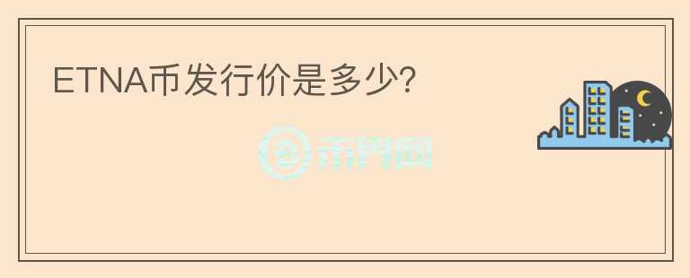 ETNA幣發(fā)行價是多少？