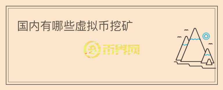國(guó)內(nèi)有哪些虛擬幣挖礦