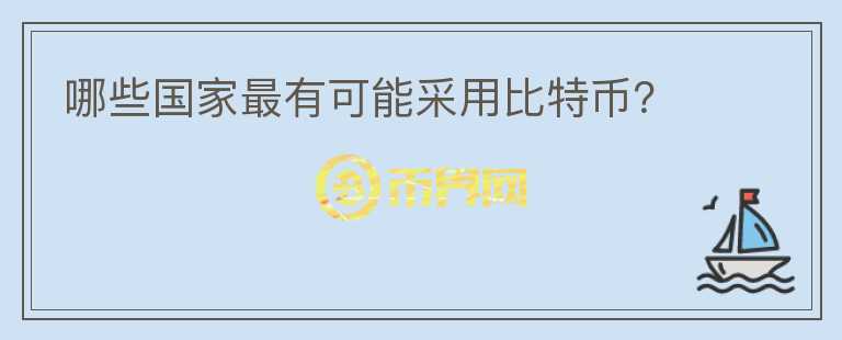 哪些國家最有可能采用比特幣？