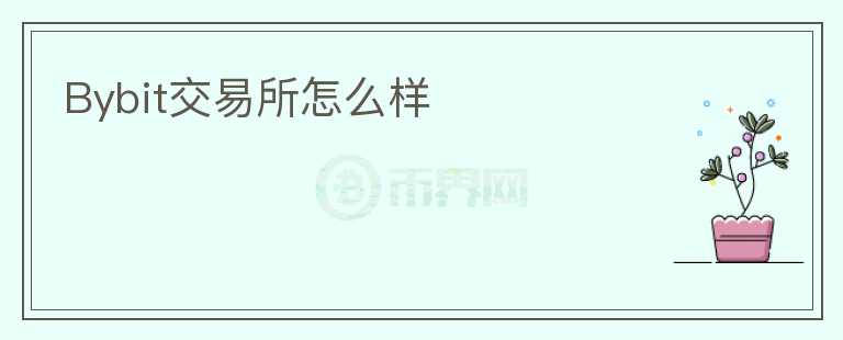 Bybit交易所怎么樣