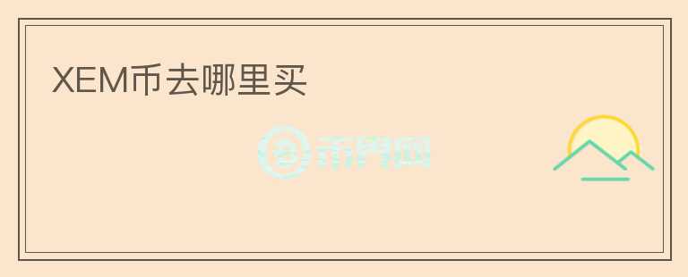 XEM幣去哪里買
